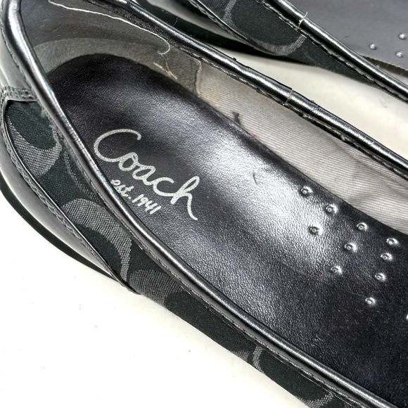 Coach Silver Ballet Flats | 7B - Picture 3 of 8